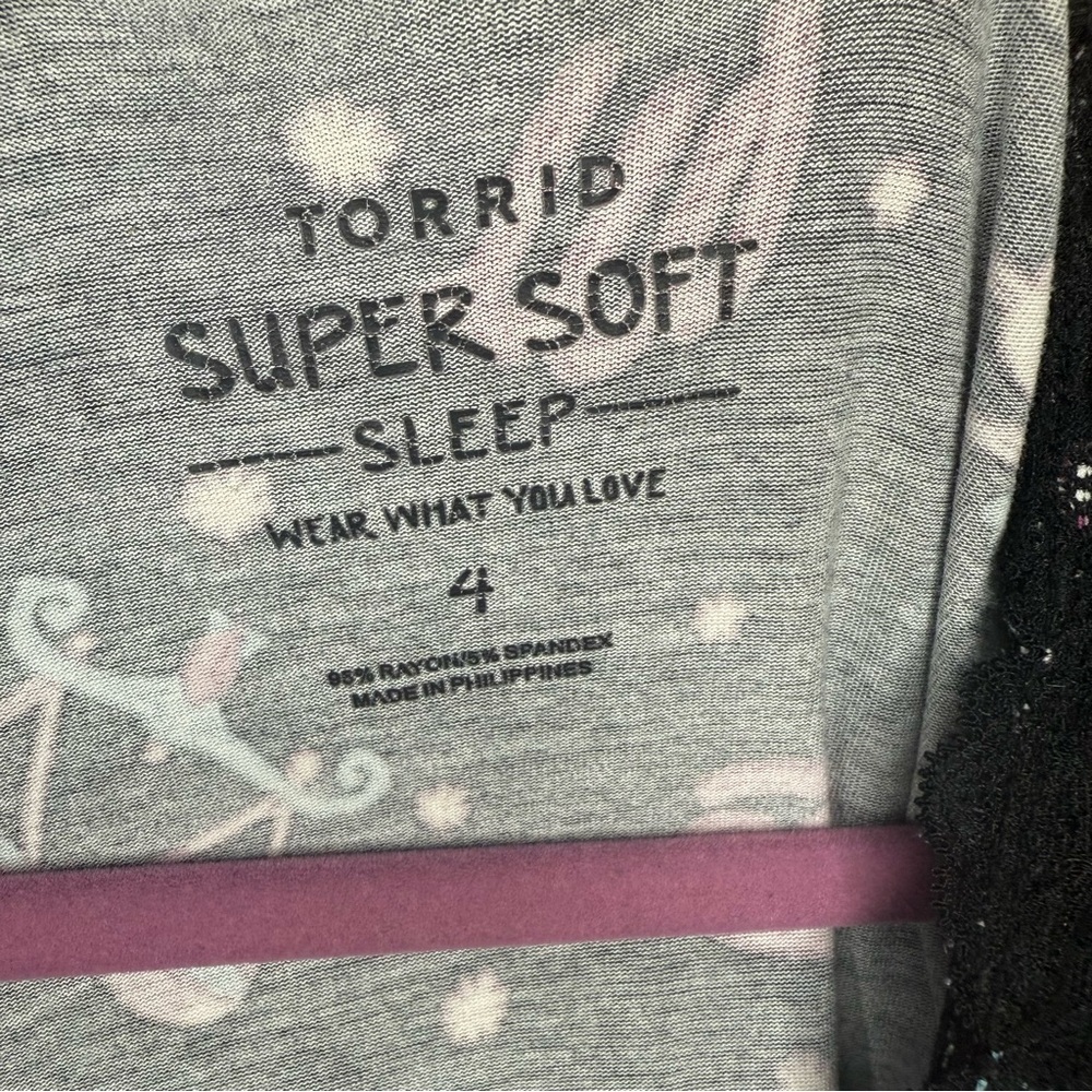 Torrid size 4(26) Black Sleepwear Dress with Pink and Blue Zodiac Sign - Picture 2 of 7